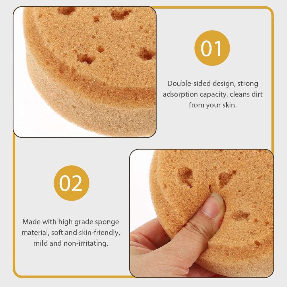 4 Pcs Bath Sponge Children's Bathing Tool Round Brush Skin Exfoliator for Body