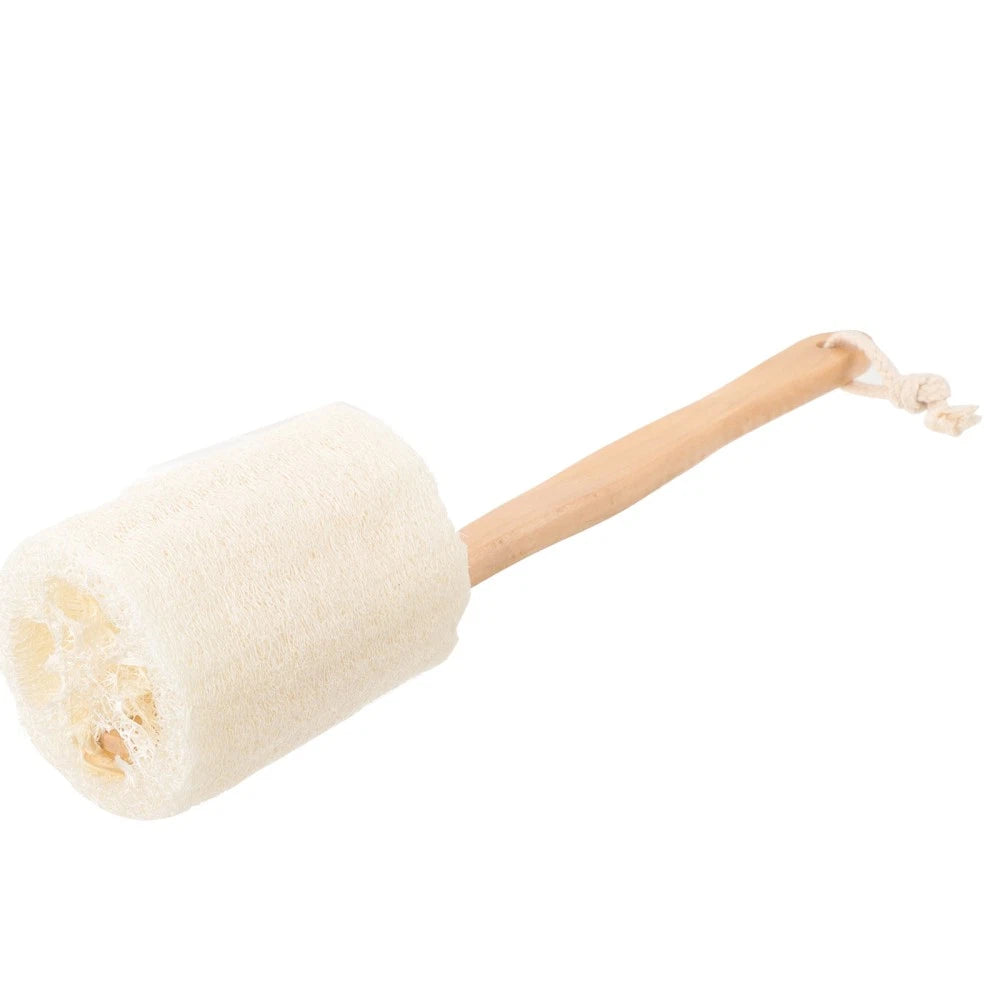 Loofah With Handle Shower Brush Natural Exfoliating Scrubber Bath Accessories