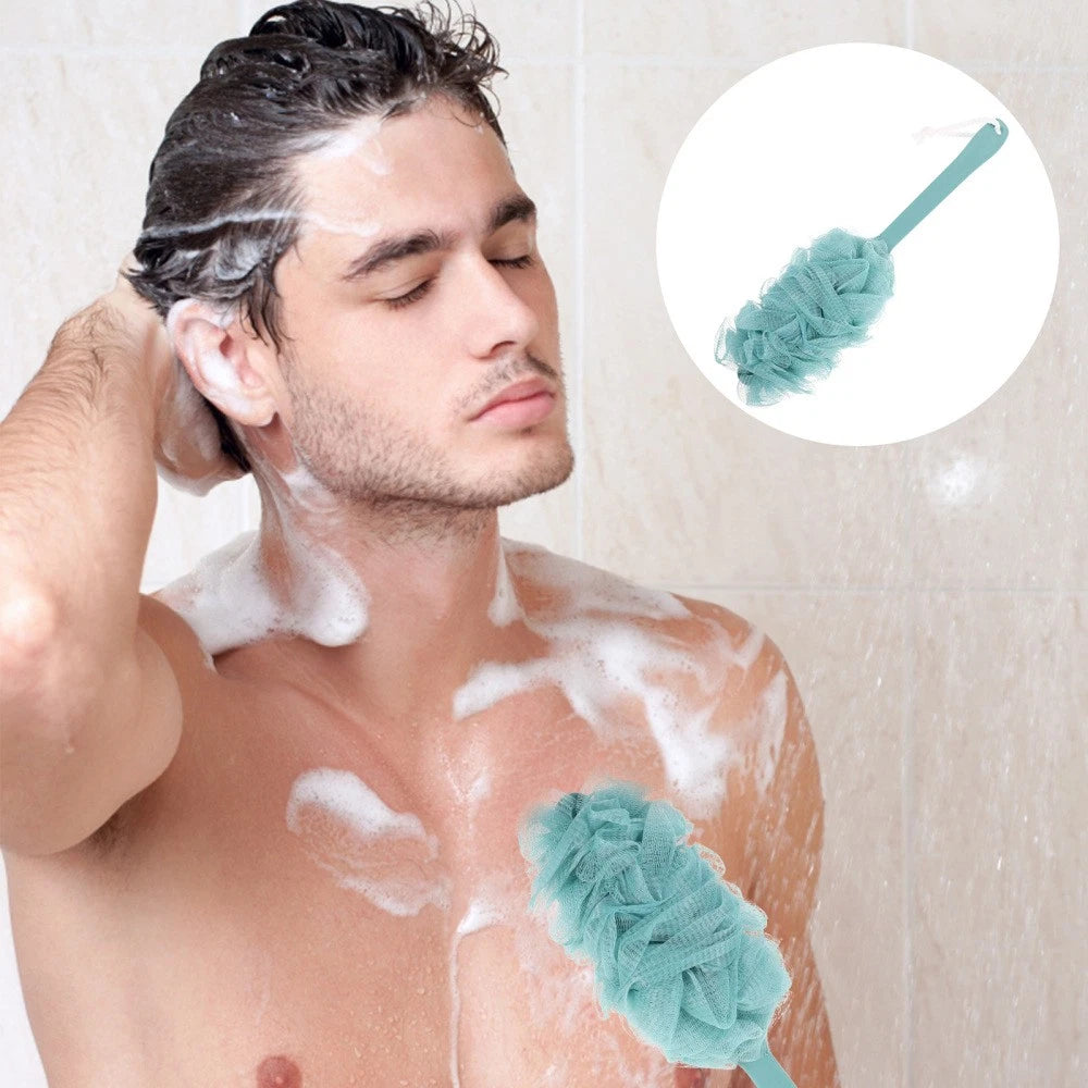 Bath Brush Man Accessories for Disabled People Bathing with Long Handle