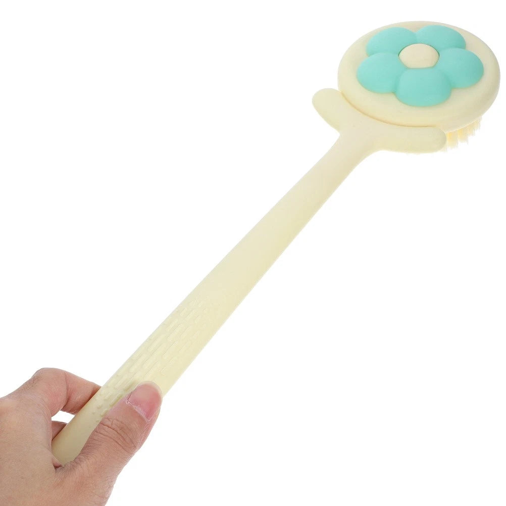 Plastic Bath Brush Body Scrubber With Handle For Comfortable Shower Use