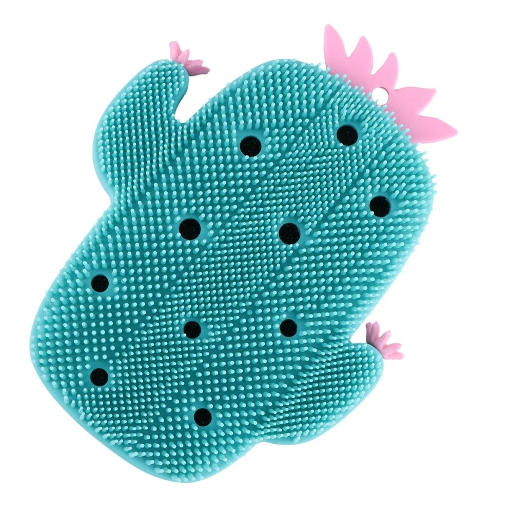 1pc Cactus Shower Brush Creative Bathing Scrubber Body Exfoliator Back Massage