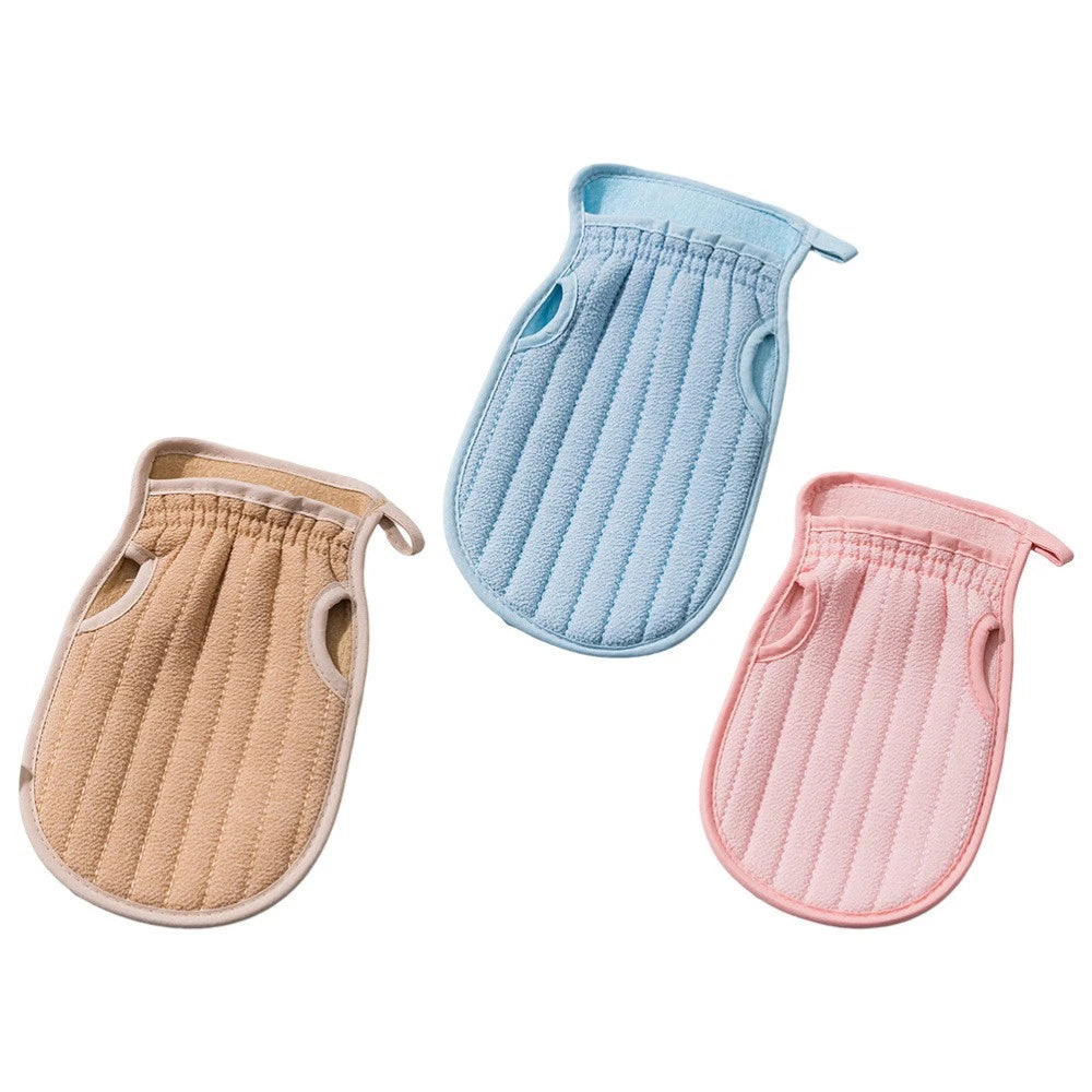 3 Pcs Bath Towel Set Body Brushes for Shower Gloves Exfoliating Work