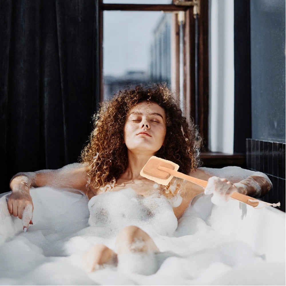 Back Massage Brush Scrubber Shower Scrubbing for Long Handle Bath