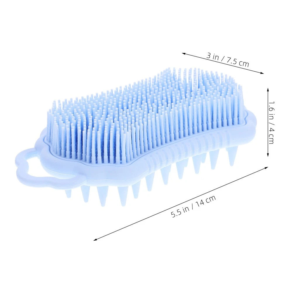Cleaning Shampoo Comb Silicone Brush for Body Men and Women Bath Scrubber Head