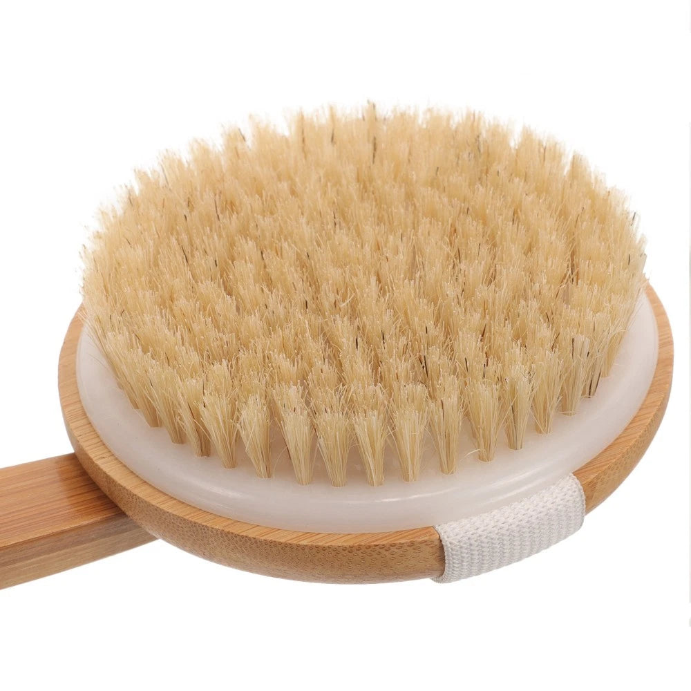 Removable Bath Brush Exfoliating Back Scrubber for Shower Elder Women's