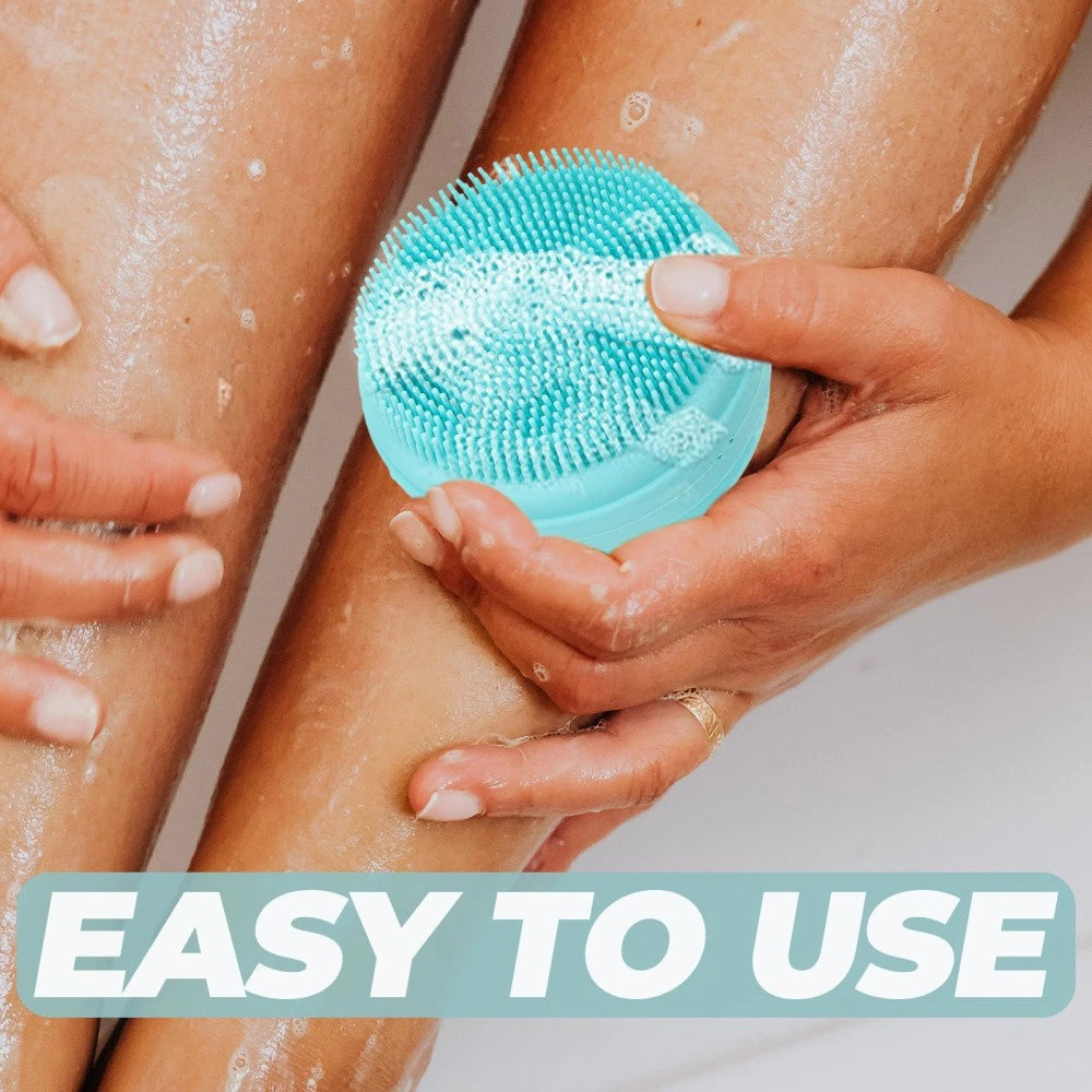 Bath Brush Reusable Body Scrubber Silicone Exfoliating