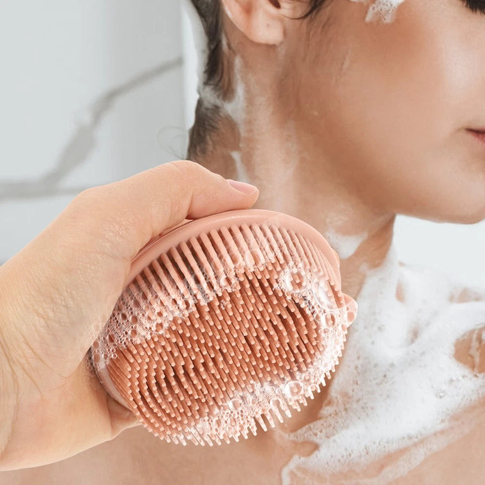 Bath Brush Exfoliating for Scrub Shower Silicone Scrubber