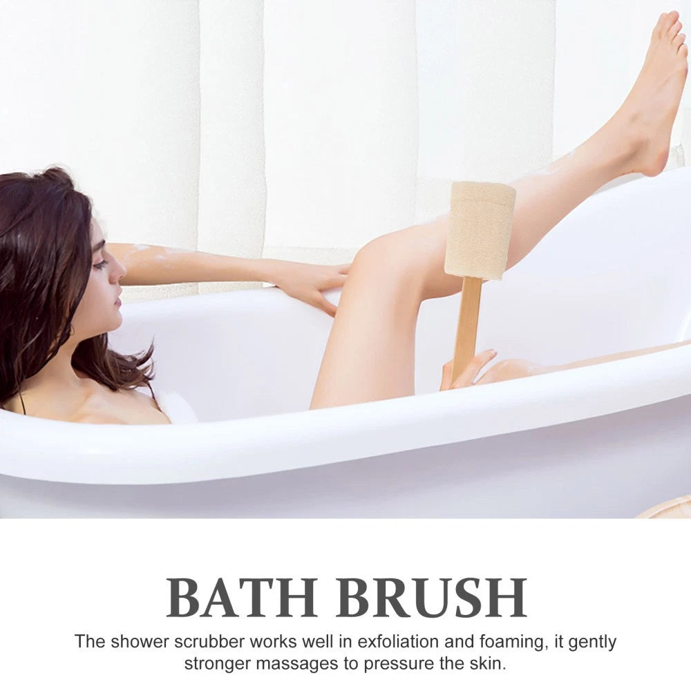 Anti-slip Silicone Bath Brush Body Scrubber Exfoliator Back Scratcher