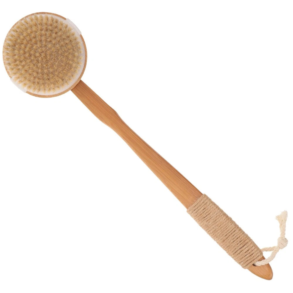 Removable Bath Brush Exfoliating Back Scrubber for Shower Elder Women's