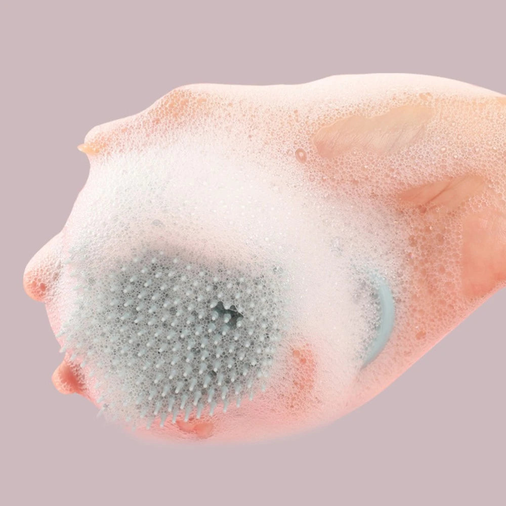 3 Pcs Silicone Bath Brush Baby Toddler Shower with Dispenser Scrubber