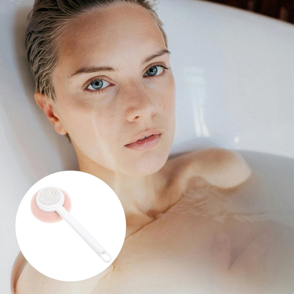 2 Pcs Bath Brush Sponge Man Back Washer for Shower Women Scrubber