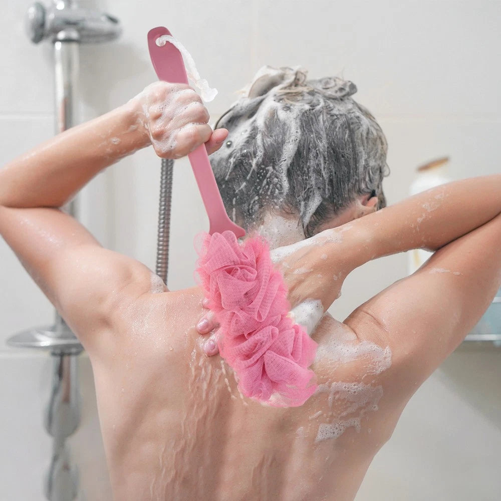 2 Pcs Bath Ball Brush Brushes Back Scrub Exfoliating Body Scrubber