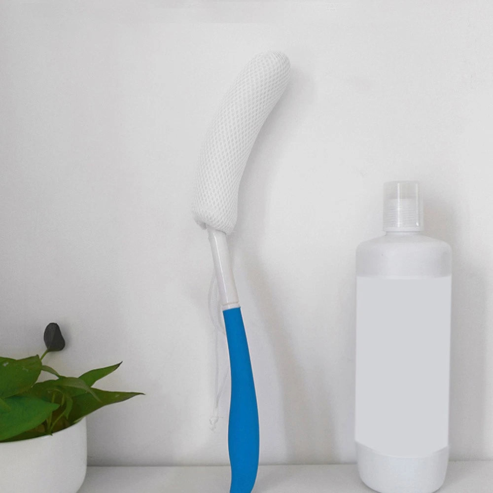 Back Scrubbing Brush Bathroom Scrubber Sponge with Long Handle