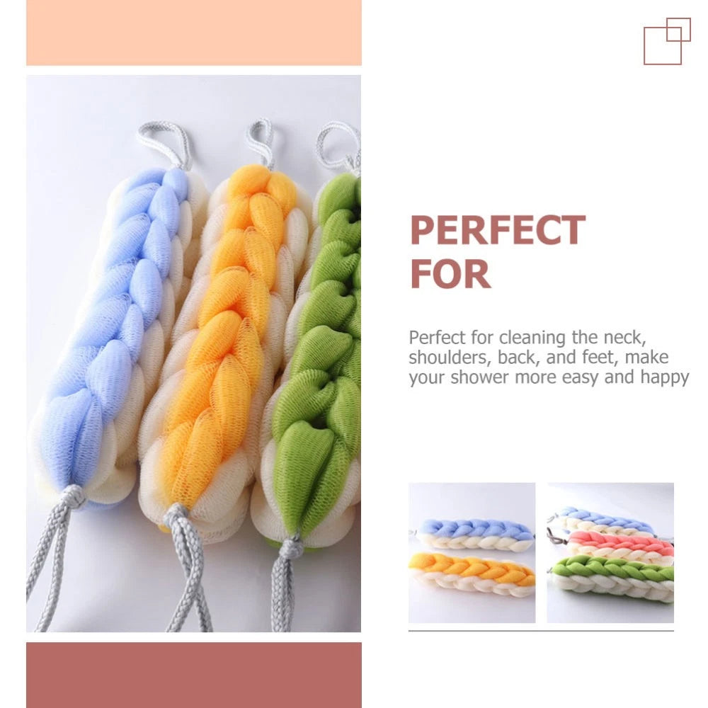 2 Pcs Bath Bar Back Scrubber Miss Man Shower Brush Exfoliating Body