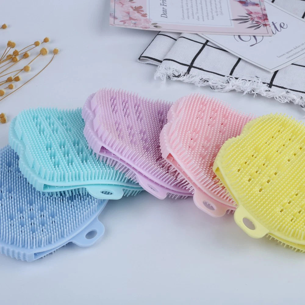Baby Exfoliating Towel Bath Scrubber for Cleaning Bathing Brush Back