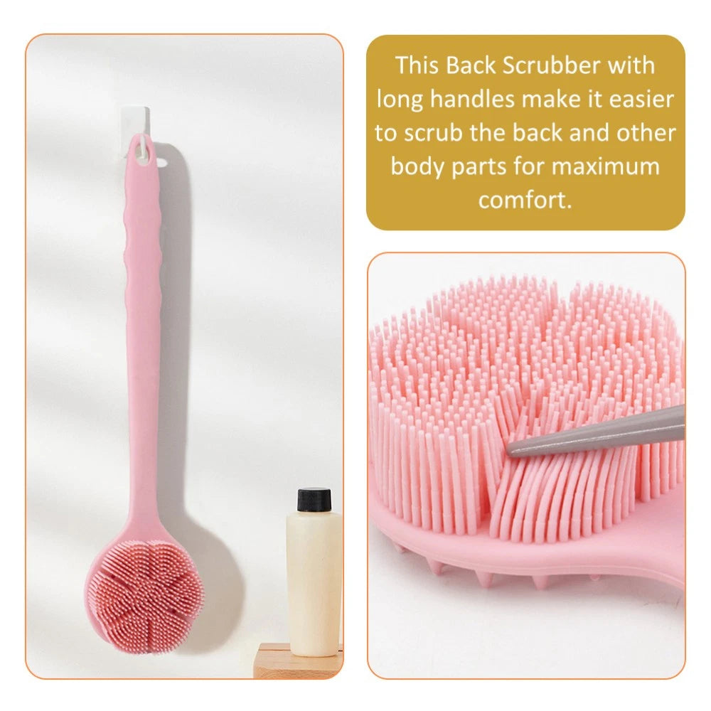 Bath Brush Back Scrubber Long Handle Soft Body Shower for Exfoliating