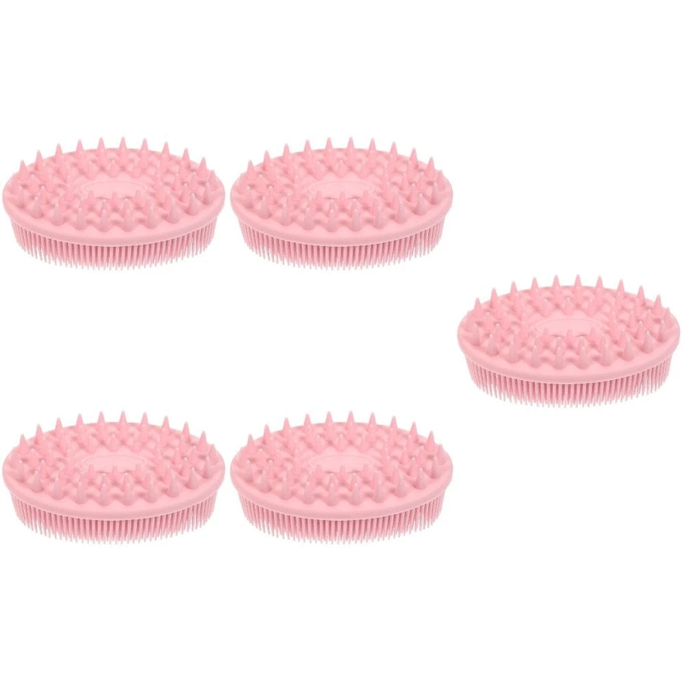 5 PCS Silicone Bath Brush Child Baby Hair Scrubber Brushes for Shower