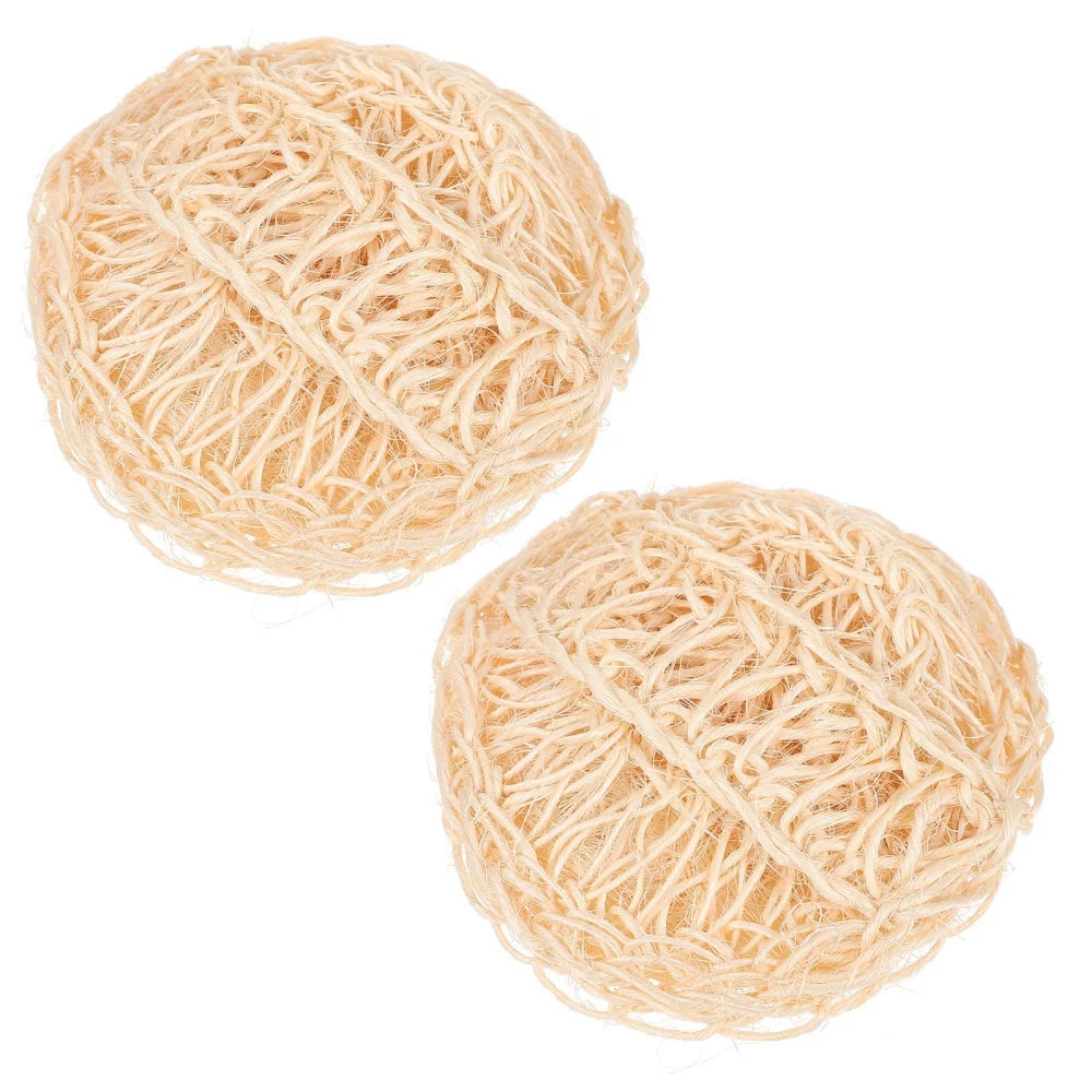 2 Pcs Sisal Bath Brush Man Mother Cleaner Shower Products Balls Body Scrubber