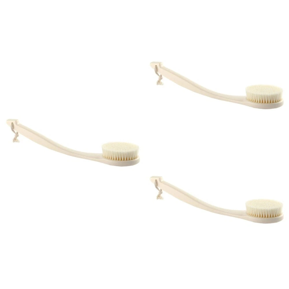 3 Pieces Bath Brush Multi-functional Exfoliating Shower Scrubber