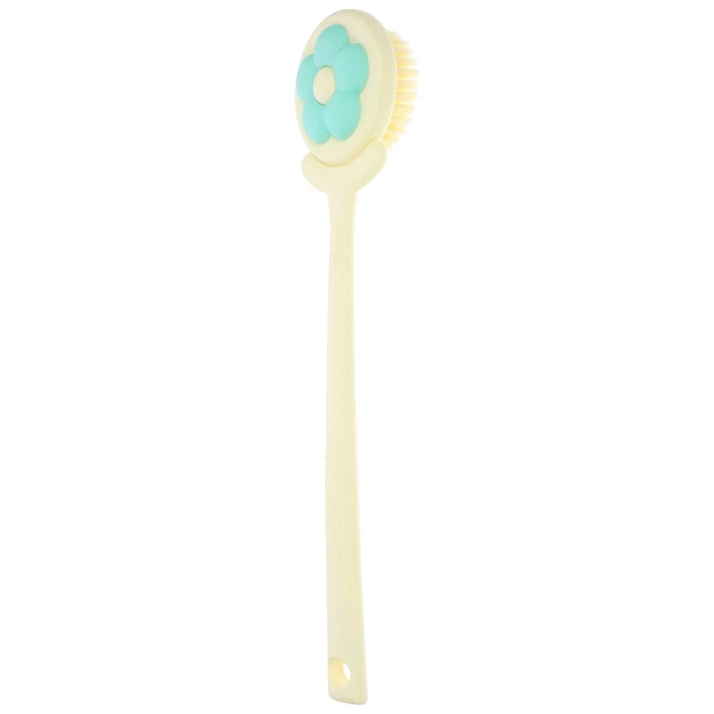 Plastic Bath Brush Body Scrubber With Handle For Comfortable Shower Use