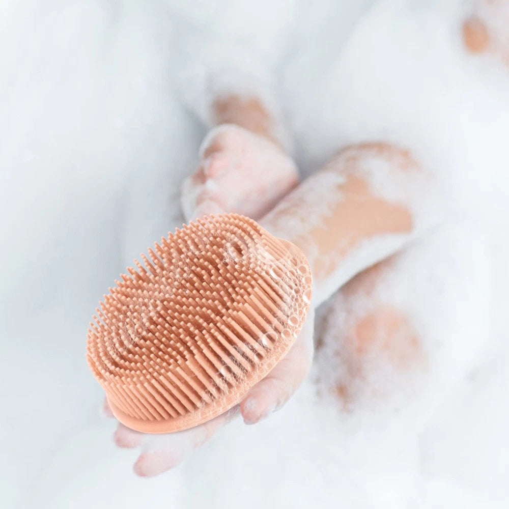 Bath Brush Man Exfoliating for Body Silicone Scrub Bathroom Bathing
