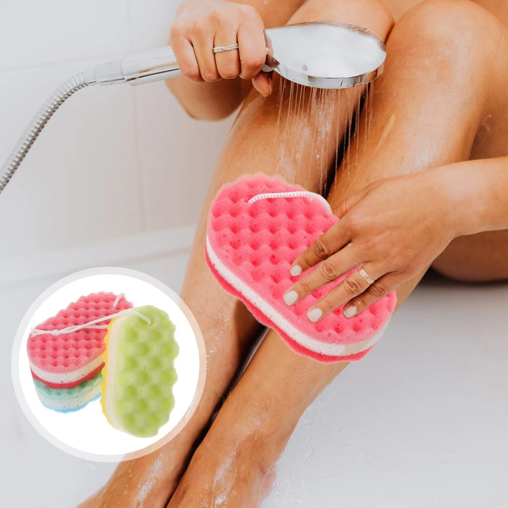 3 Pcs Bath Sponge Child Man Scrubbing Sponges Shower Scrubber for Body
