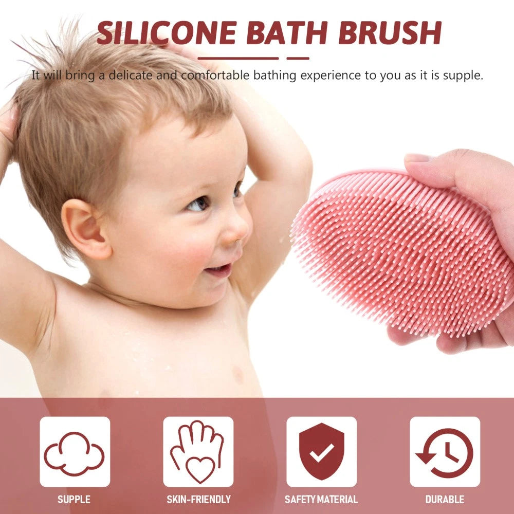 2 Pack Silicone Bath Brush Scrubbers Brushes for Shower