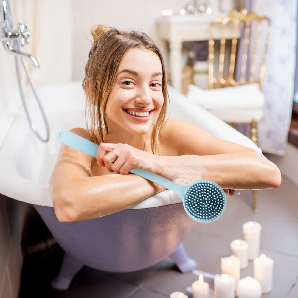 Silicone Bath Brush Brushes for Shower Gentle Back Man Body Cleaning