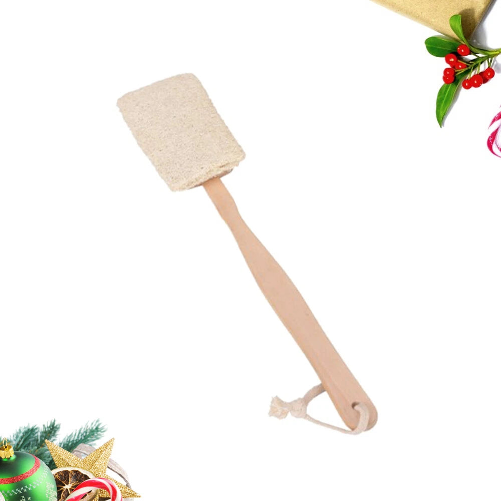 Exfoliating Back Scrubber with Long Handle for Bathing Random Color