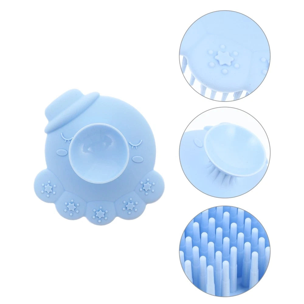 2 Count Baby Bath Brush Child Kid Scrubber Infant Silicone Shower