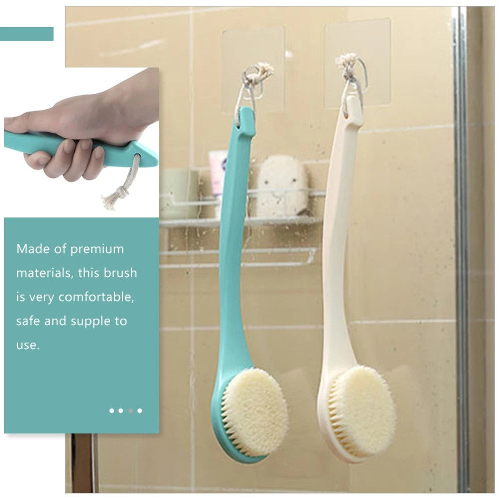 4pcs Body Cleaning Brush Long Handle Bath Brush Shower Foaming Brush Body
