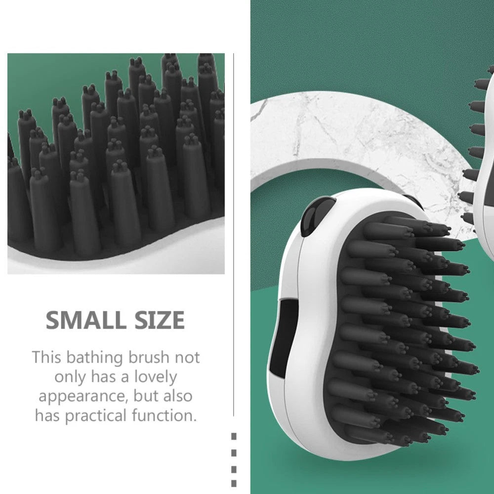 Panda Bath Brush Pet Wash for Bathing Grooming Massage Dog Palm Puppy