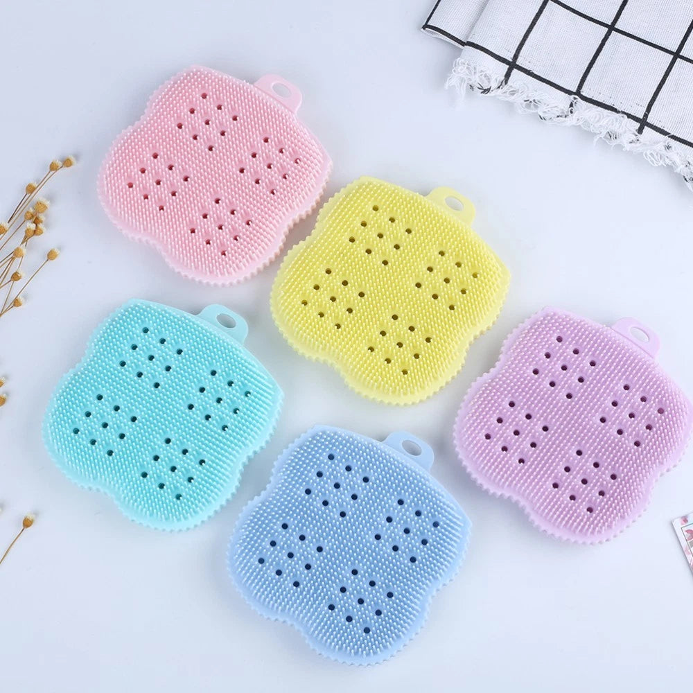 Baby Exfoliating Towel Bath Scrubber for Cleaning Bathing Brush Back