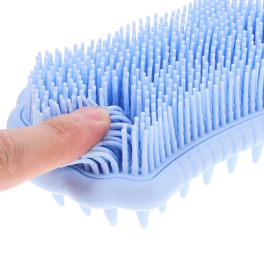 Cleaning Shampoo Comb Silicone Brush for Body Men and Women Bath Scrubber Head