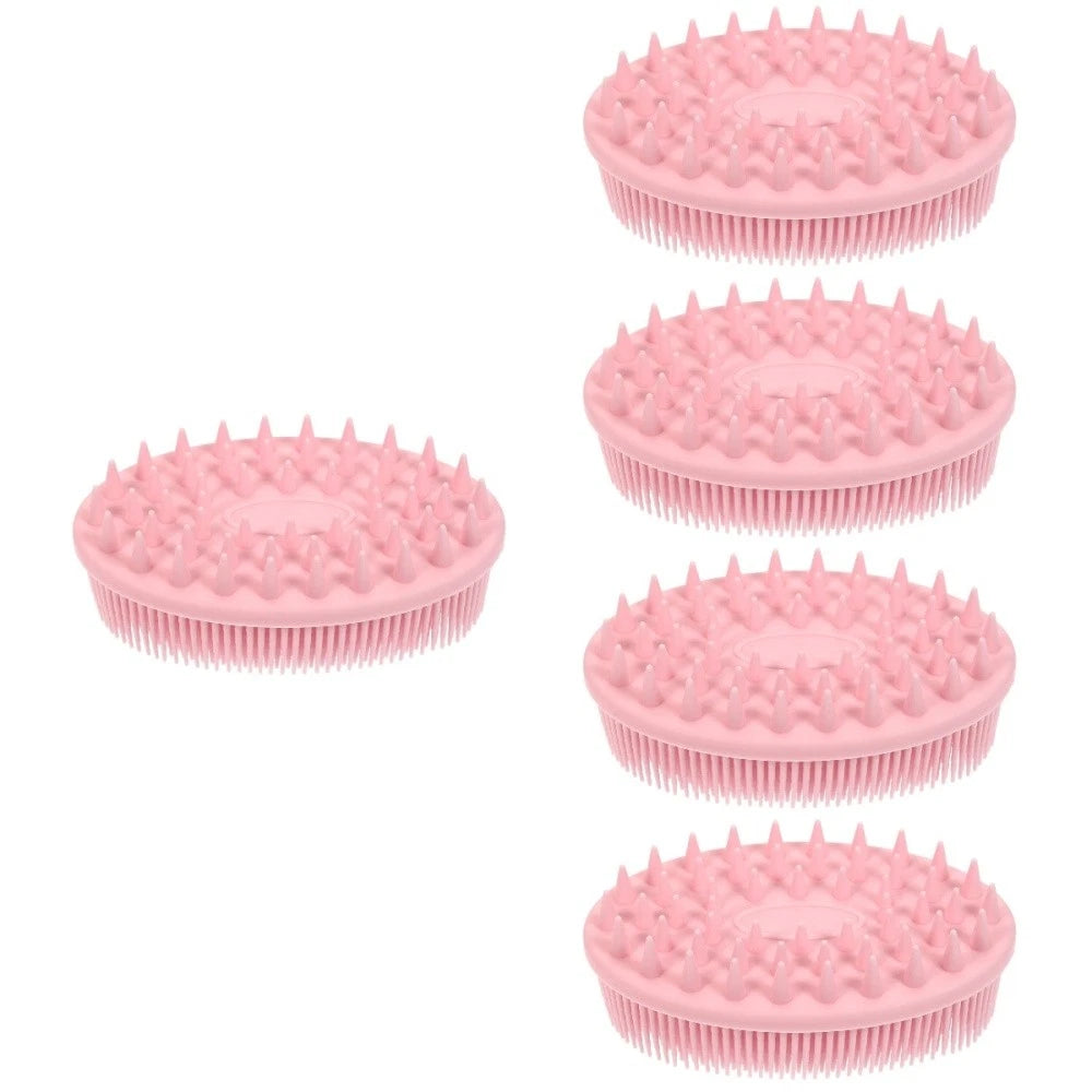 5 PCS Silicone Bath Brush Child Baby Hair Scrubber Brushes for Shower