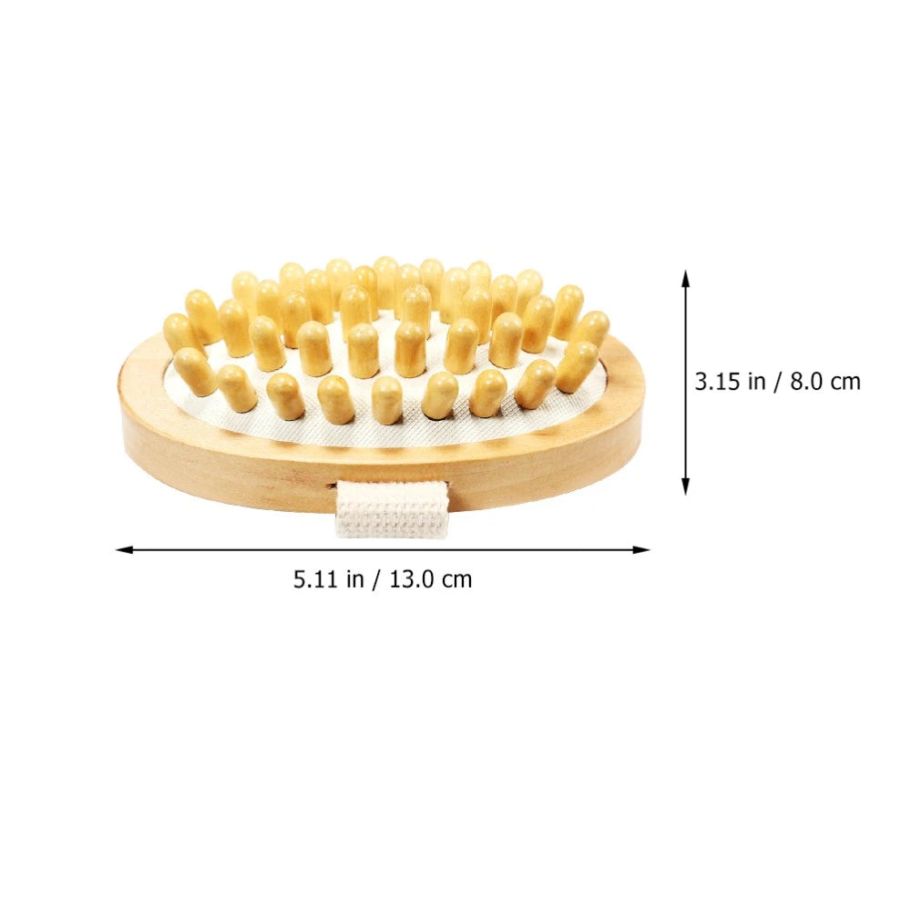 Massage Brush Head Dry Brushing Body Exfoliating for Man Compact Bath Bathing