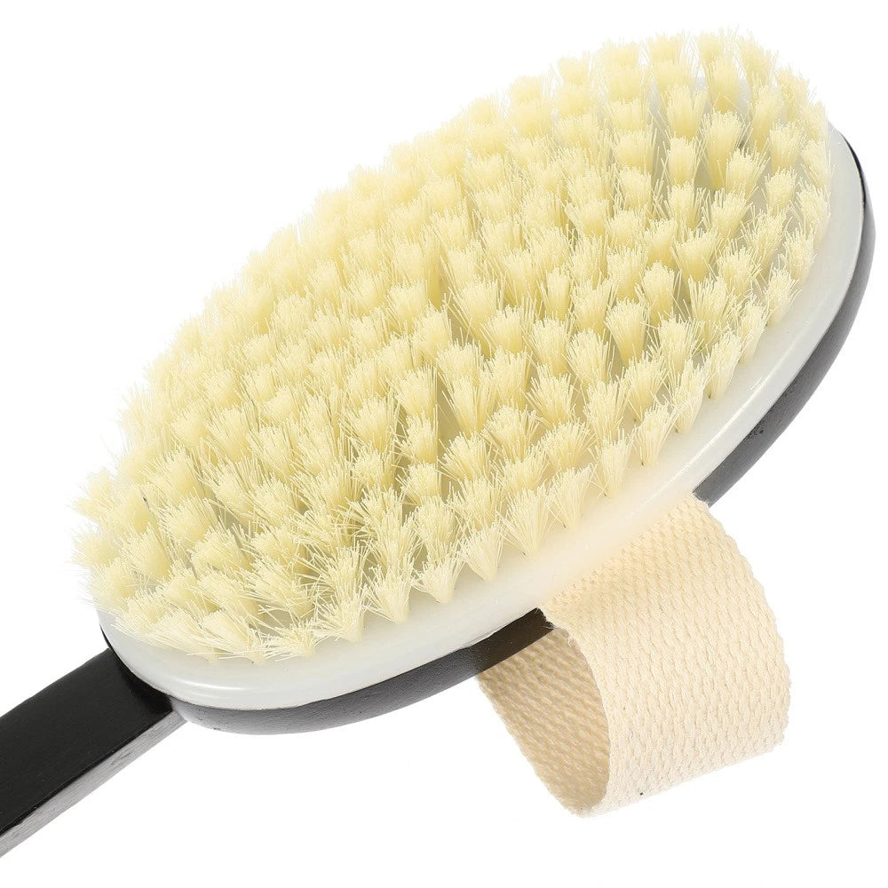 Bend Handle Bath Brush Body Exfoliator for Back Scrubber Shower Men