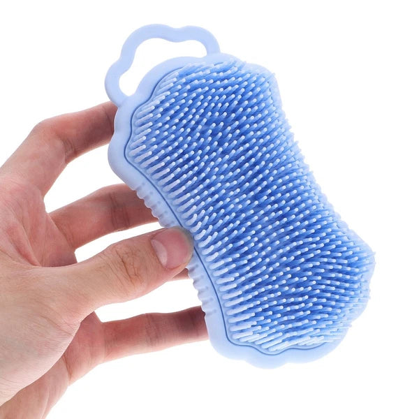 Cleaning Shampoo Comb Silicone Brush for Body Men and Women Bath Scrubber Head