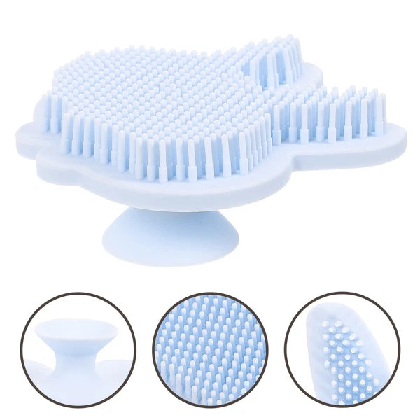 Silicone Bath Brush Child Double-sided Exfoliating Body Scrubber