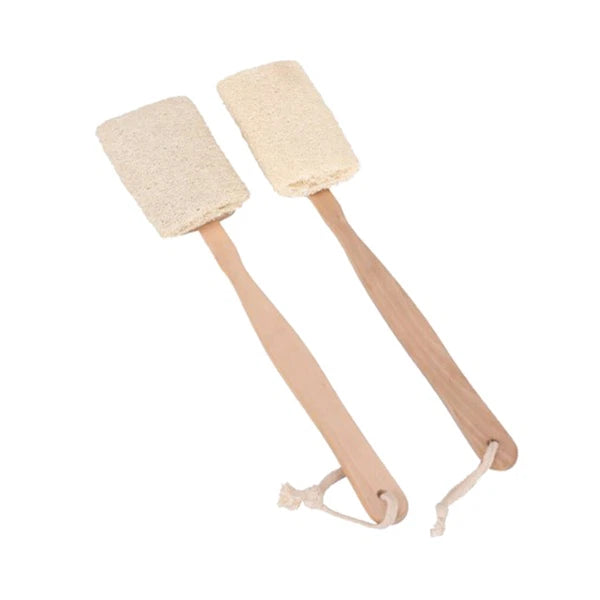 Exfoliating Back Scrubber with Long Handle for Bathing Random Color