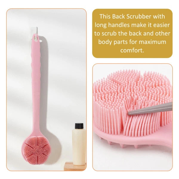 Bath Brush Back Scrubber Long Handle Soft Body Shower for Exfoliating
