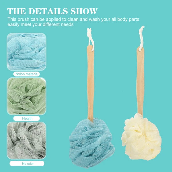 4 Pcs Bath Brush Rubs Back Ball Scrubber Miss for Shower