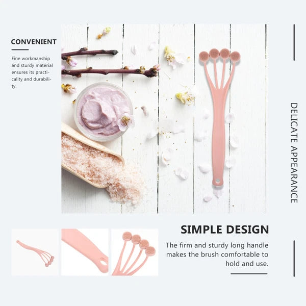 Exfoliating Bath Brush Back Scrubber Body for Shower with Long Handle