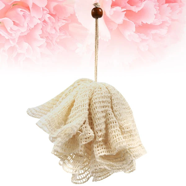 Bath Flower Towel Shower Accessories for Women Brush Body Mesh Ball