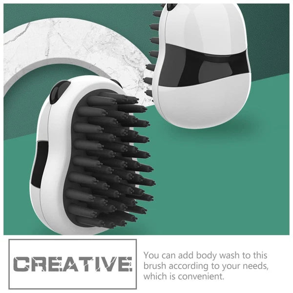 Panda Bath Brush Pet Wash for Bathing Grooming Massage Dog Palm Puppy