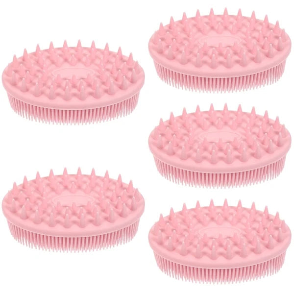 5 PCS Silicone Bath Brush Child Baby Hair Scrubber Brushes for Shower