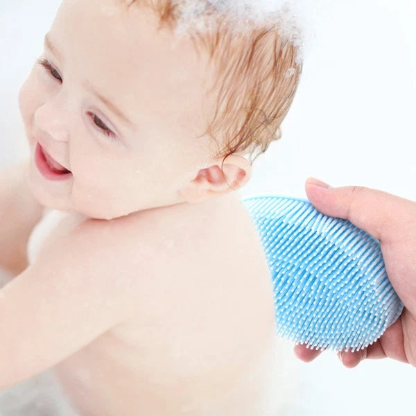 2 PCS Silicone Bath Brush Baby Body Brushes for Shower Scrubber Shampoo Massage