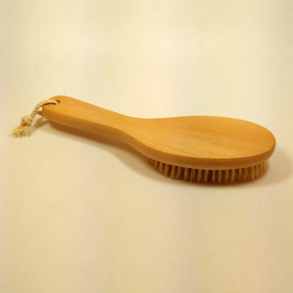 Wooden Bath Body Brush Shower Bristle Brush Massage Brush with Bent Handle