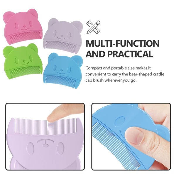 4 Pcs Baby Comb Men and Women Bath Brush for Newborns Accessories