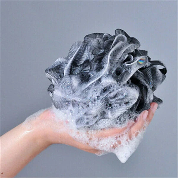 Large Bath Shower Scrub Exfoliating Body Brush Scrubber Sponge Ball Mesh Puff - DE,-